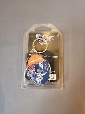 DENVER BRONCOS WINCRAFT ACRYLIC KEY RING Still In The Box. - Image 1 of 2