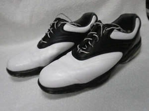 Foot Joy Sport 53156 Mens Golf Shoes Size 13 Flex Zone Black & White Very Nice - Picture 1 of 7
