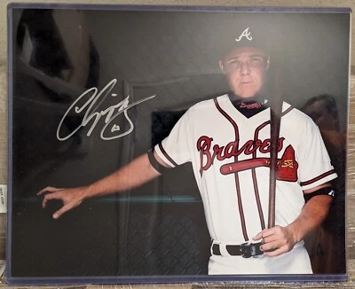 Chipper Jones Signed Autographed 11 X 14 Photo Atlanta Braves HUGE BOLD AUTO - Image 1 of 2