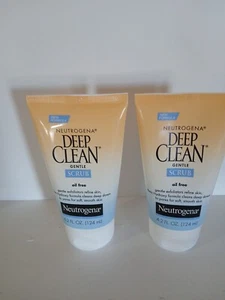 LOT OF 2 Neutrogena Deep Clean Gentle Scrub Oil Free Gentle Exfoliators 4.2 oz. - Picture 1 of 4