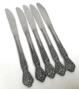 Set of 5 Versailles MSI Japan Stainless Dinner Knives 8 7/8” - Picture 1 of 2