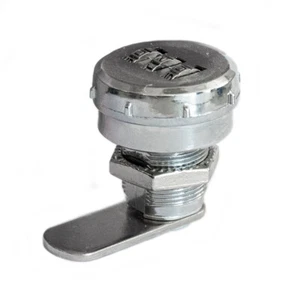 Vorreiberschloss Chrom Zahlenschloss für Gehäuse, Briefkasten, Schrank, Schublade - Bild 1 von 4