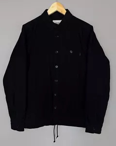 Men's CARHARTT WIP L/S ROLAND Insulated Shirt Jacket Cotton Black Size M - Picture 1 of 14