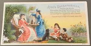 # K144 CARTA COMMERCIALE VITTORIANA, SARSAPARILLA DI AYER - Foto 1 di 2