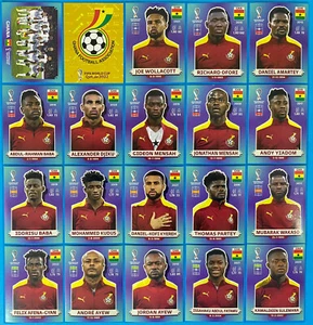 Figurine Panini World Cup Qatar 2022 Team Ghana Completo GHA1-GHA20 - Imagen 1 de 1