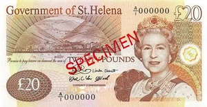 St. Helena 20 Pounds 2004 P 13s Series A/1 Specimen Uncirculated Banknote H10 - Picture 1 of 2