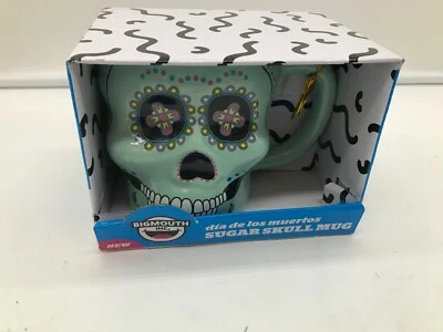 Taza de café Big Mouth Inc 16 oz cerámica en caja verde menta calavera Suar AA01B51029 Foto 1 de 4