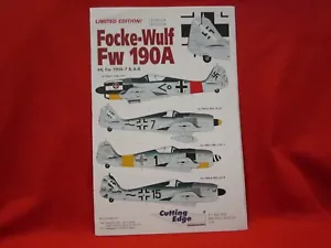 1/48 Cutting Edge CED48104 Decal Fw-190A-7, A-8  JG-1, 11, 54 Y - Picture 1 of 3