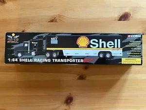 Corgi Classics Shell Racing Transporter 1/64 and Two Race Cars. Boxed. - Picture 1 of 4