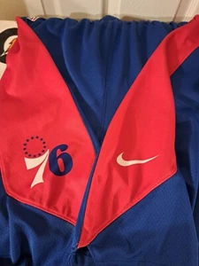 AUTHENTIC NBA NIKE Game USED Worn 2018-19 Season Philadelphia 76ers Shorts SZ XL - Picture 1 of 14