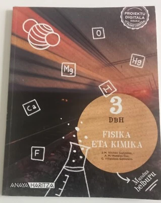 Libro Física Y Química Euskera 3 ESO - Imagen 1 de 4