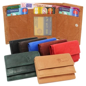 Leder Midibörse Minibörse Geldbörse Kartenbörse Kartenfächer Damen Herren ML08 - Bild 1 von 12