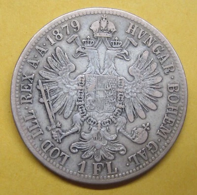1879 Austria 1 Florin Take a Look - Image 1 of 2