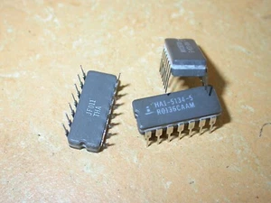 HA1-5134-2 HA1 5134 QUAD OPAMP 350uV OFFSET max4 MHz DIL14 Harris 2Stück L#021-4 - Bild 1 von 5