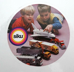 Werbe-Aufkleber siku Space Shuttle diverse LKW 80er Modellauto Spielzeug - Bild 1 von 1