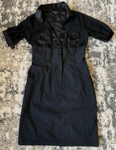 Cotton Works Dress Size Medium Black !Very Hot! Office Business Ladies Outfit - Picture 1 of 7