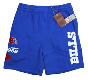 Mitchell & Ness Buffalo Bills NFL Throwbacks Fleece Retro Style Men's Shorts NWT - Picture 1 of 2