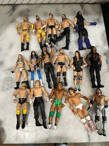 Lote de 20 figuras de acción WWE Mattel luchadores élite y básicos romanos AJ Seth - Imagen 1 de 11