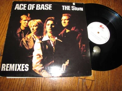 ACE OF BASE - THE SIGN REMIXES - MEGA RECORDS IMPORT 12" SINGLE - Image 1 of 2