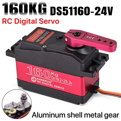 RC DS51160-24V 160KG Standard Servo 180° /270° hohes Drehmoment für 1/5 RC Car - Bild 1 von 4