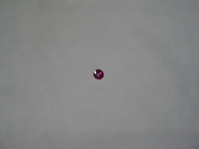 2 MM. Round Diamond Cut Natural Red Ruby Weight .04 Carats Loose Gemstone. - Image 1 of 3
