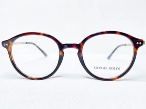 NEW Giorgio Armani AR7124 5026 Mens Dark Havana Oval Eyeglasses Frames 47/20~145 - Picture 1 of 6