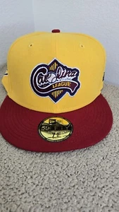 NWT New Era Salem Buccaneers Carolina League MILB Yellow Fitted 7 3/8 - Picture 1 of 10