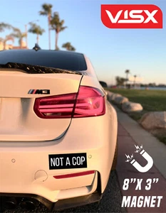 Not a Cop Bumper Magnet Vinyl Decal Die-Cut funny police 5 six 12 Pigs Judge - Foto 1 di 2
