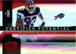2006 Leaf Certified Materials Certified Potential Red #11 Lee Evans /250  - Picture 1 of 2