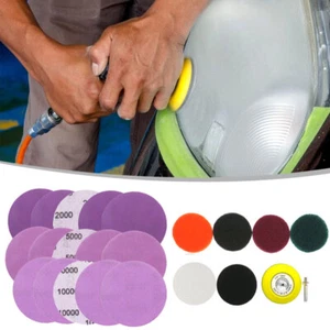 22x Car HeadLight Polishing Restoration Repair Care Sanding Disc Pads No Drill - Picture 1 of 11