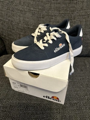 Ellesse Alto Suede Low Top Navy Blue Trainers- UK Size 4 - Image 1 of 4