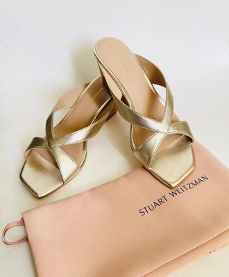 STUART WEITZMAN MUJER’s Miami Cuña Slide Sandalia Zapatos | Talla 8B | $450 | NUEVO Foto 1 de 4