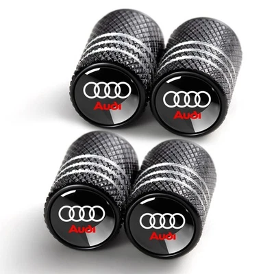 Tire Valve Stem Caps for Audi S3 A3 RS3 A4 A5 A6 A7 RS7 A8 Q3 Q5 Q7 R8 Metal... - Image 1 of 4