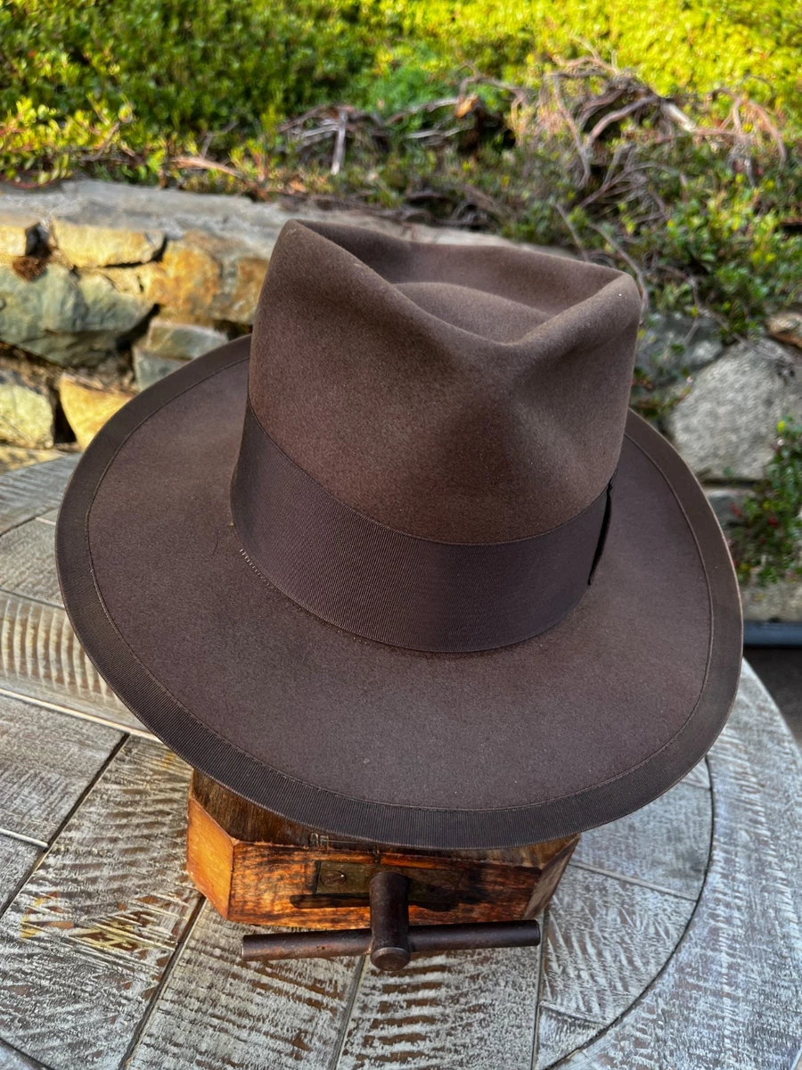 Borsalino Fedora/Trilby Vintage Hats for Men 7 3/8 Size for sale