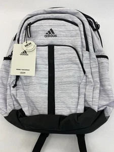 Adidas Prime 7 Laptop Backpack Two-Tone White And Black Padded Back & Straps New - Picture 1 of 6