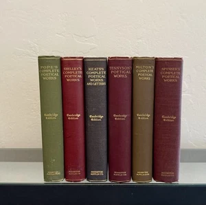 *6 Bücher Lot* Cambridge Edition Shelley/Tennyson/Milton/Papst/Spenser/Keets1899-1908 - Bild 1 von 22