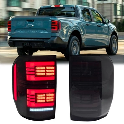 Smoked LED Tail Lights For 2022-2025 Ford Maverick Lariat / XL / XLT Rear Lights - Image 1 of 4