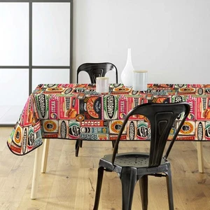 Toile cirée rectangulaire - 140x240 cm - Fastfood - Multicolore - Foto 1 di 5
