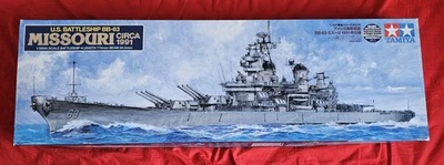 USS BB-63 Missouri 1991 TAMIYA 1/350 Marina Corazzata USA Giappone WW2 - Immagine 1 di 2