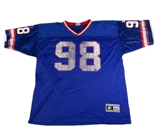 Vintage Starter Jersey Grunge Buffalo Bills Jessie Armstead USA Men’s 54 XXL 2XL - Picture 1 of 12