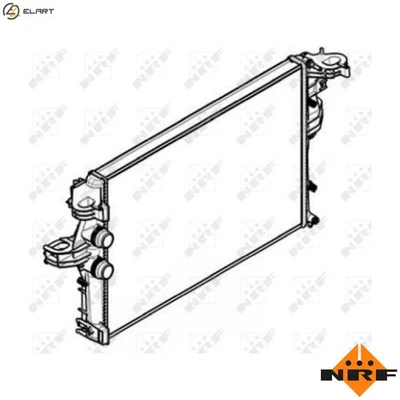 RADIATOR ENGINE COOLING 58430 FOR F1CE3481C/F1CE3481J/F1CE3481K/F1CFL411J 3.0L - Image 1 of 4