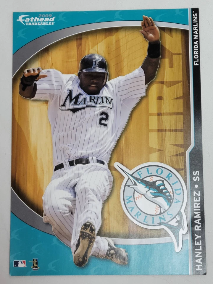 2009 fathead Tradeables MLB Hanley Ramirez #2 Shortstop Florida Miami Marlins - Image 1 of 4