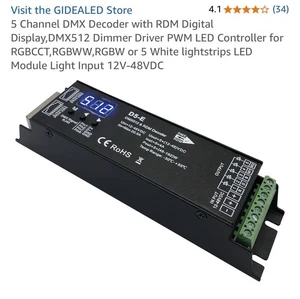 D5-E DMX512&RDM Decoder - Picture 1 of 2