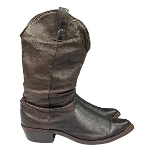 Dingo Stiefel Herren Größe 8,5 Braun Leder Slouch Western Cowboy - Bild 1 von 11
