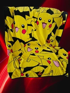 POKEMON SUPER PLUSH SOFT THROW BLANKET 46 IN X 60 PIKACHU HOT TOPIC EXCLUSIVE - Picture 1 of 1