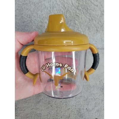 Texas Longhorns Lil Horns Fan Sippy Cup Bebé Niño Pequeño NCAA Universidad de Texas Foto 1 de 4