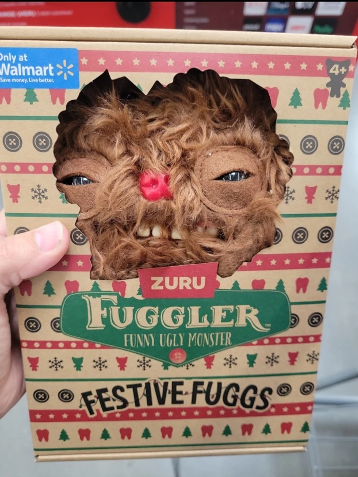 Fuggler Funny Ugly Monsters Plush Toy FESTIVE FUGGS Series Xmas Gifts - Reindeer - Image 1 of 1