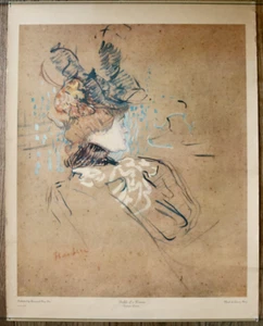 Toulouse Lautrec PROFILO DI UNA DONNA poster vintage Louve Paris Shorewood Press - Foto 1 di 7