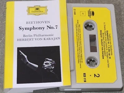 BEETHOVEN  SYMPHONIE  NO. 6 - KARAJAN -  CASSETTE TAPE 923 034 - image 1 of 2