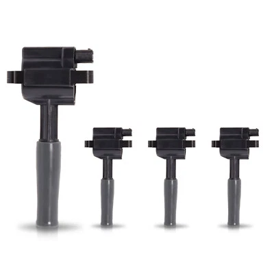 4PC Ignition Coil for 1999-2003 Jaguar Vanden Plas XJ8 XJR XK8 XKR V8 4.0L UF415 - Image 1 of 4
